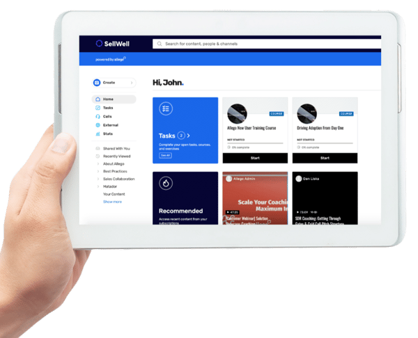 Sales training platform